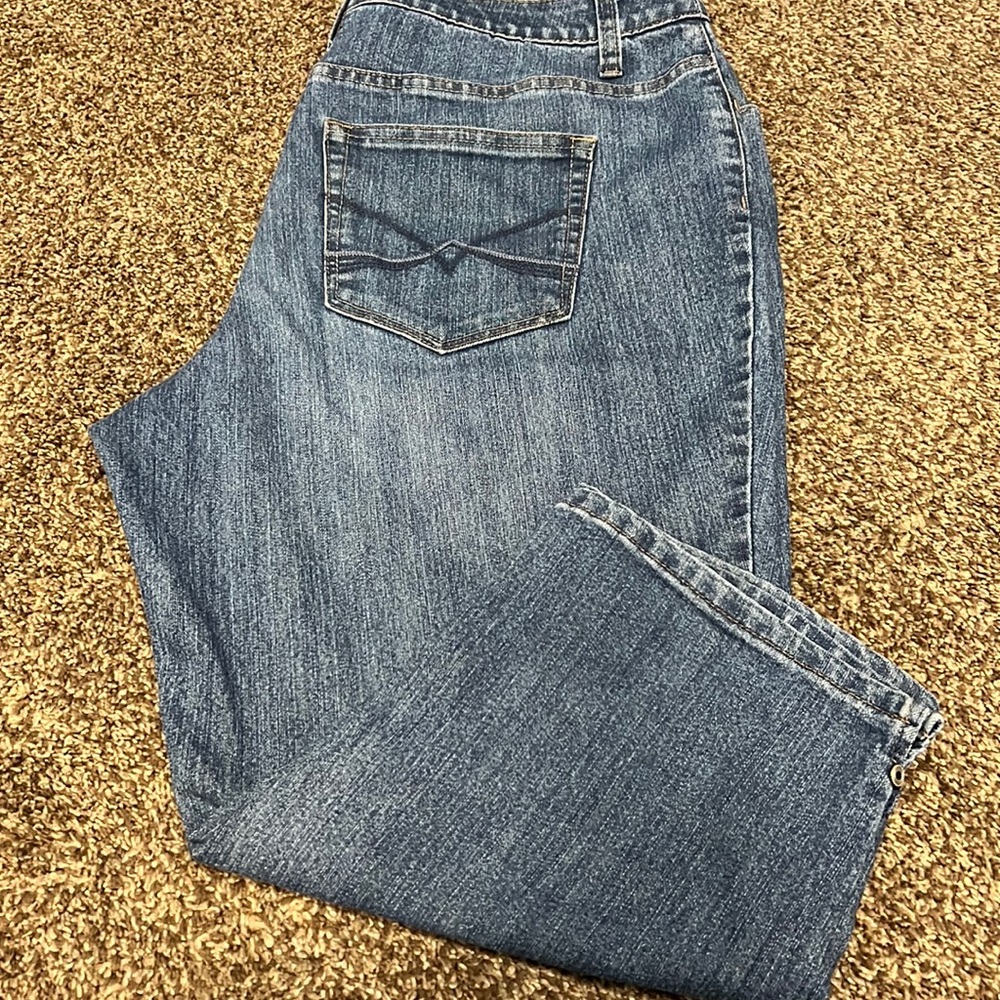 C J Banks denim capris